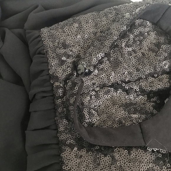 Dress The Population Black Farah Sequin Gown Prom - Picture 8 of 8